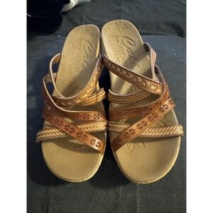 Skechers‎ Womens Beverlee Tiger Posse Sandal Luggage Size 7